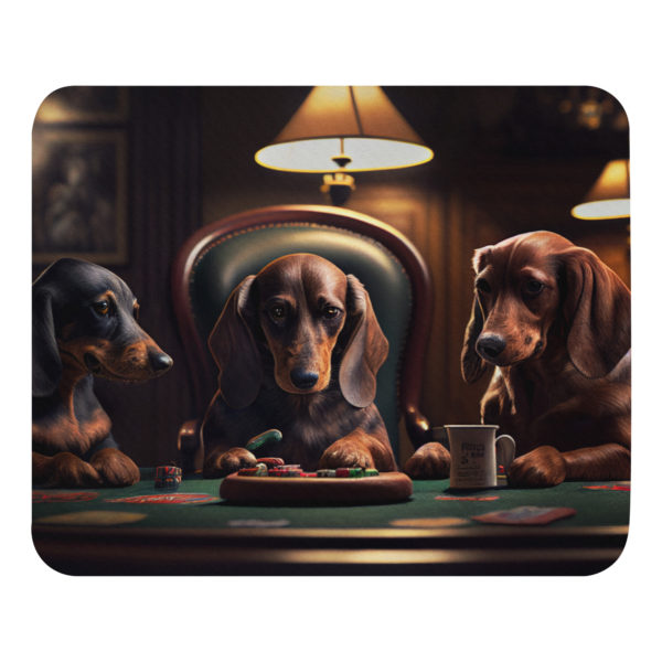 Dachshund Poker Mouse pad - Image 2