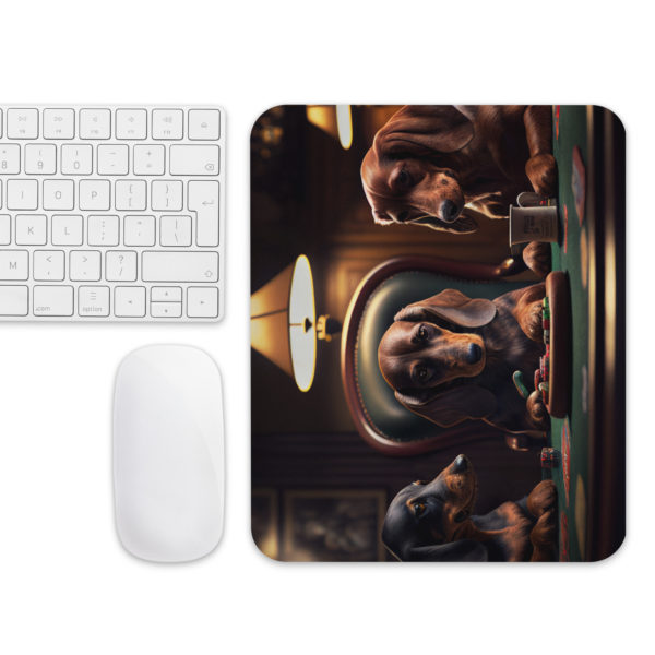 Dachshund Poker Mouse pad - Image 3