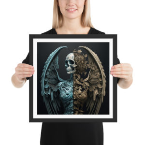 Framed poster